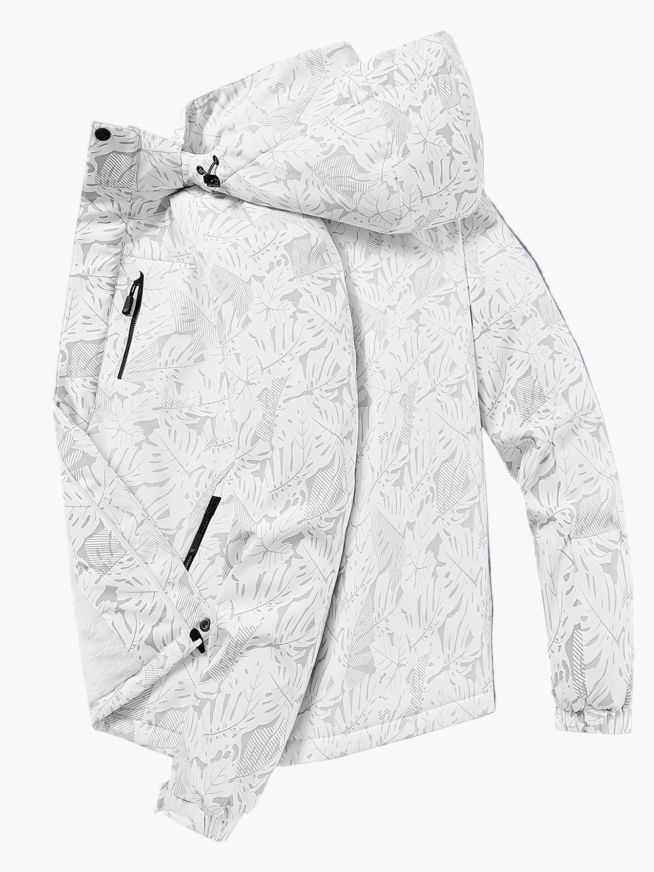 Herr Vind- och Vattentät Sportjacka med Huva för Friluftsliv och Vandring