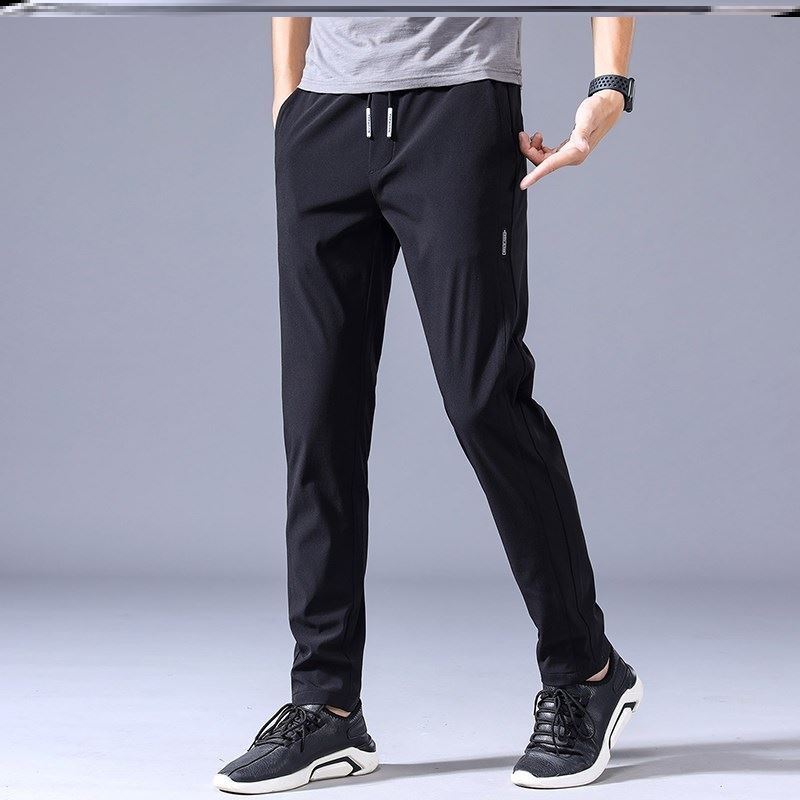 Chris – Lösa Rak Sweatpants i Koreansk Stil
