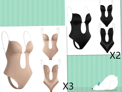 Shapewear Bodysuit för Dam – Urringat, Osynlig Body med Stöd och Lyft