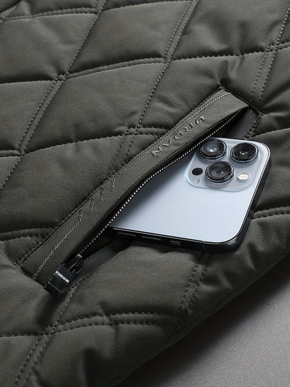 Herrjacka Quiltad Klassisk Stil för Vardag och Arbete