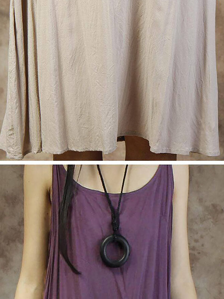 Dam Plus Size Sommarklänning med Spaghettiaxlar