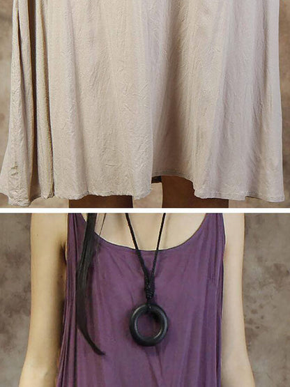 Dam Plus Size Sommarklänning med Spaghettiaxlar