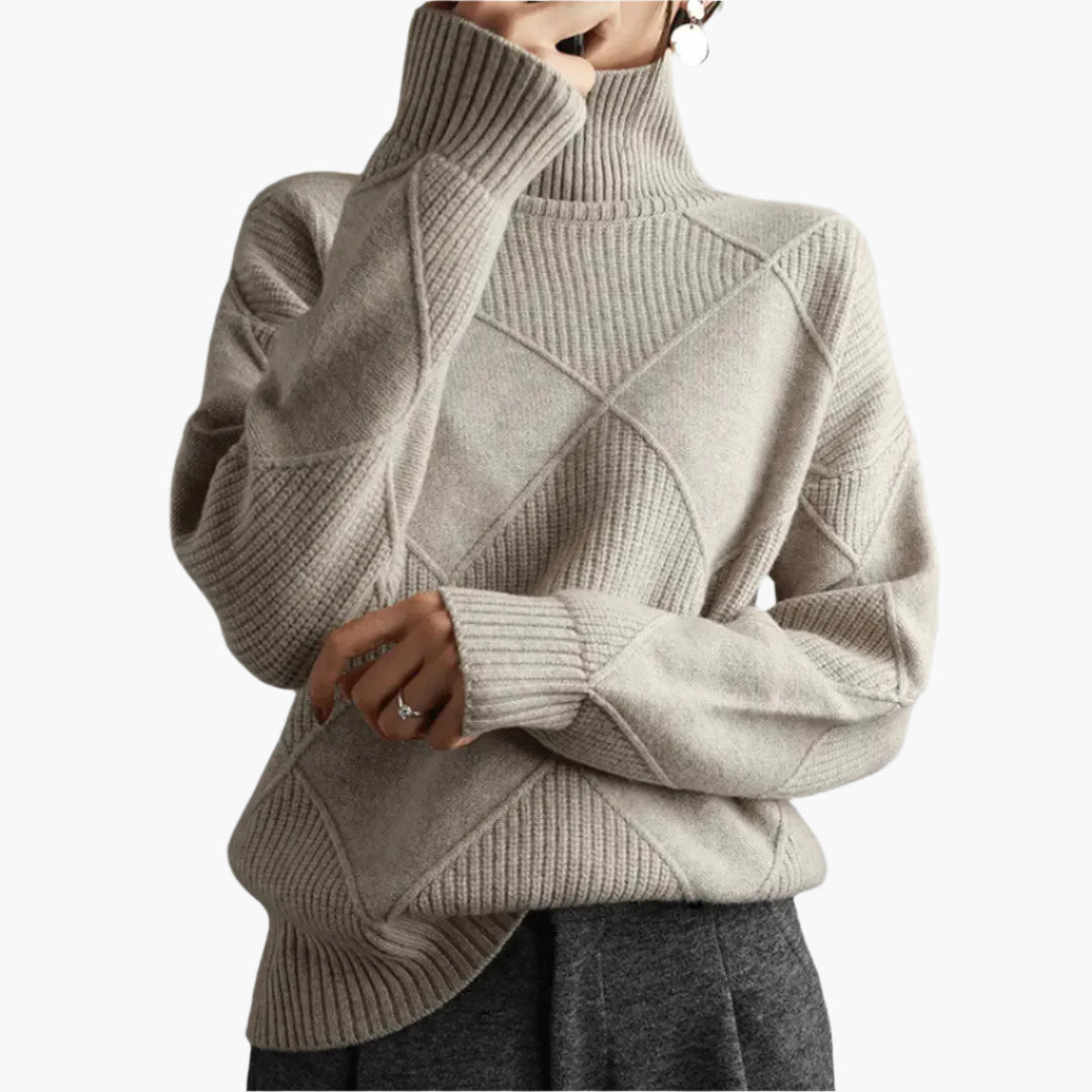 Dam Tröja i Oversized Stil för Vardagsbruk och Eleganta Tillfällen