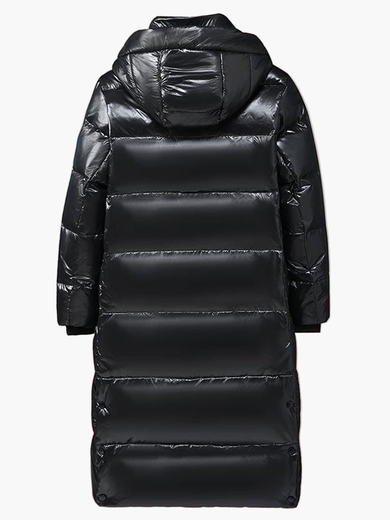 Herr Lång Vinterdunjacka med Huva – Varm och Stilren Parkas för Kallt Väder