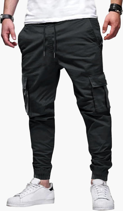 Herr Jogger Cargo Byxor – Modern Stil och Funktionell Vardagskomfort