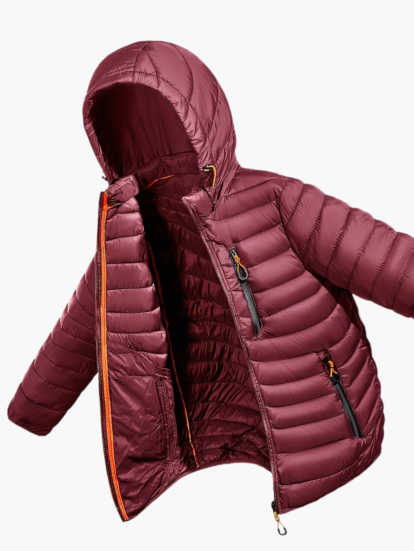 Herrarnas lättviktsjacka med huva – Vardagsstil för utomhusaktiviteter