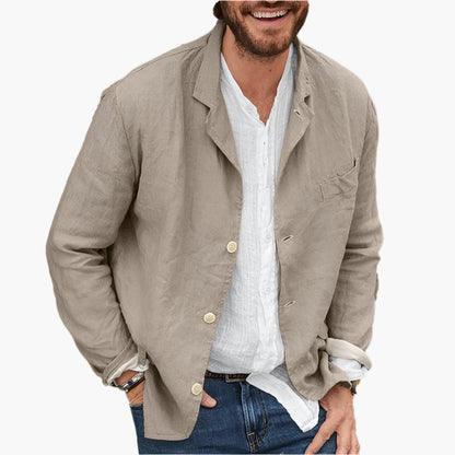 Herr Casual Blazer – Avslappnad och Stilren Kavaj för Vardag och Fest