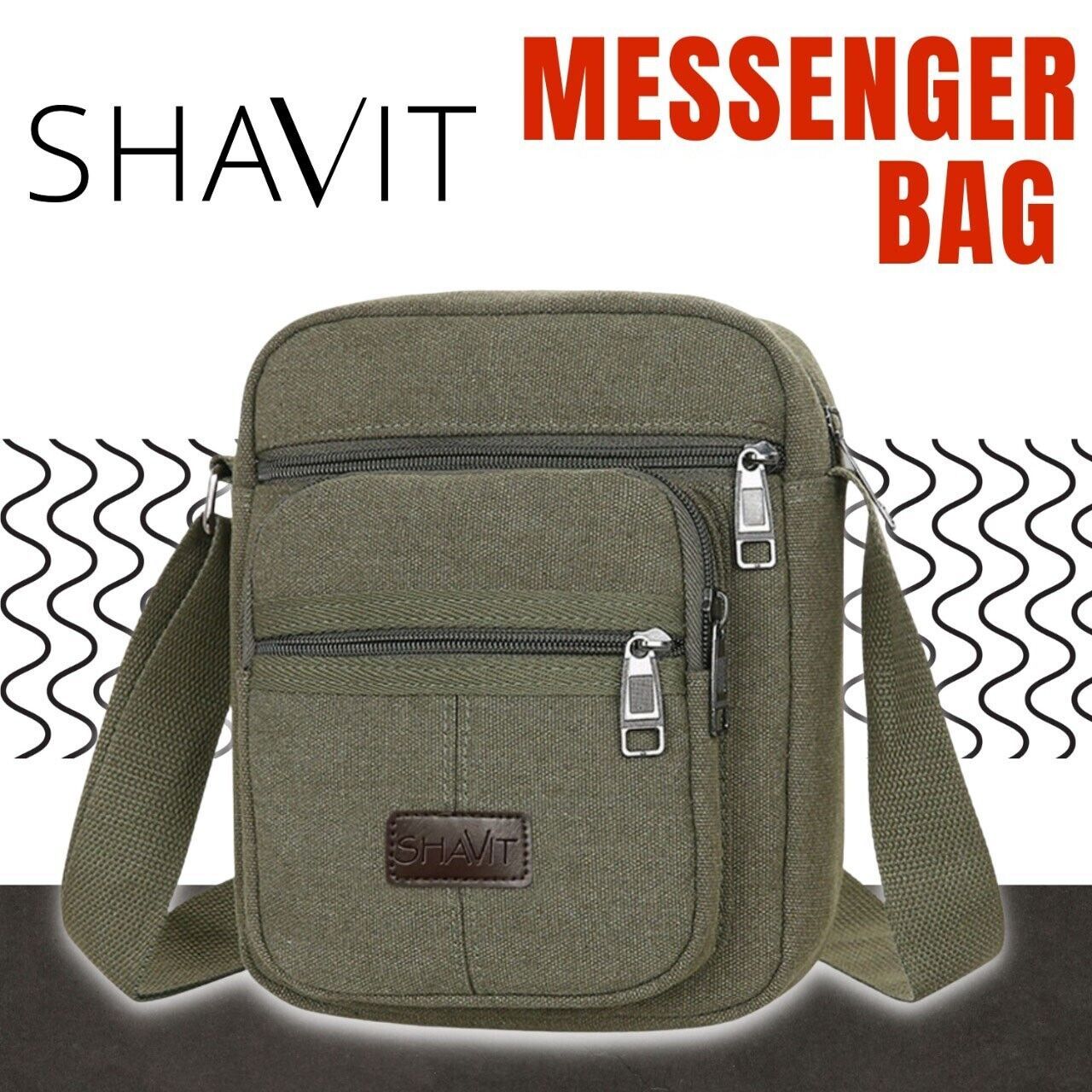 Thomas – Retro Vintage Crossbody Bag i Canvas
