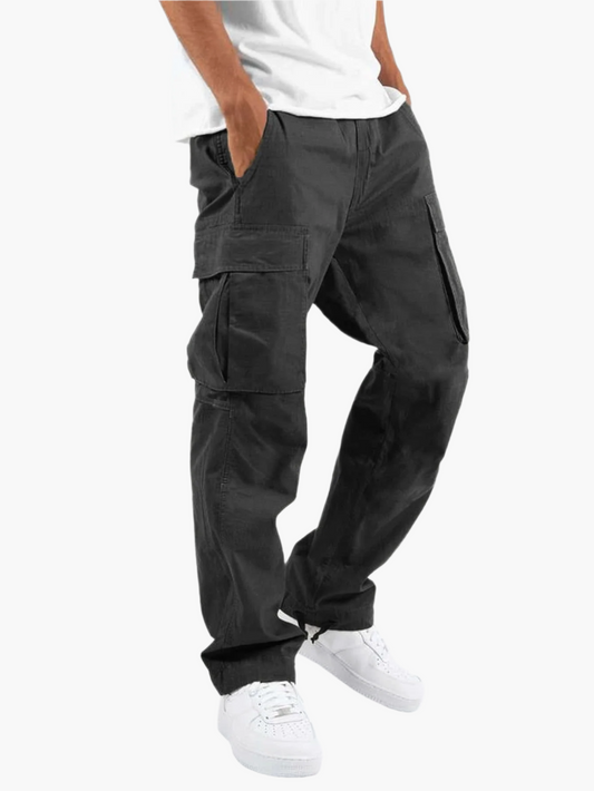 Herr Cargo Byxor – Avslappnad Streetwear Stil för Vardag och Fritid