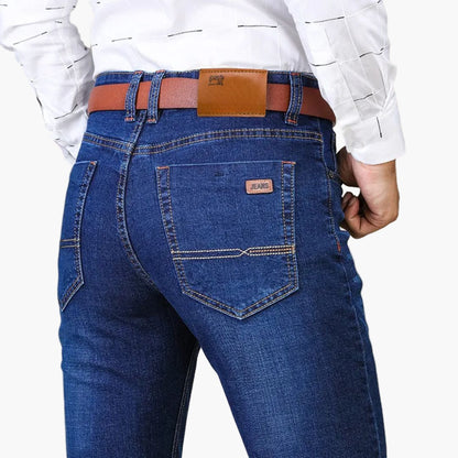 Herr Stretchjeans – Raka Vardagsjeans för Arbete och Fritid