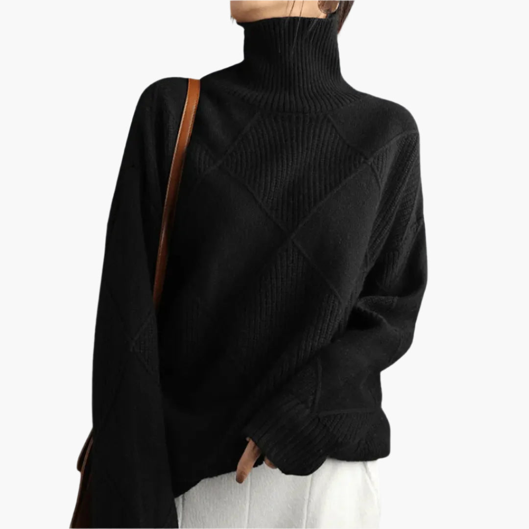 Dam Tröja i Oversized Stil för Vardagsbruk och Eleganta Tillfällen