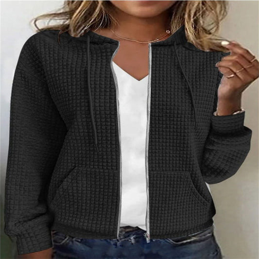 Donna – Långärmad zip-hoodie med cardigan