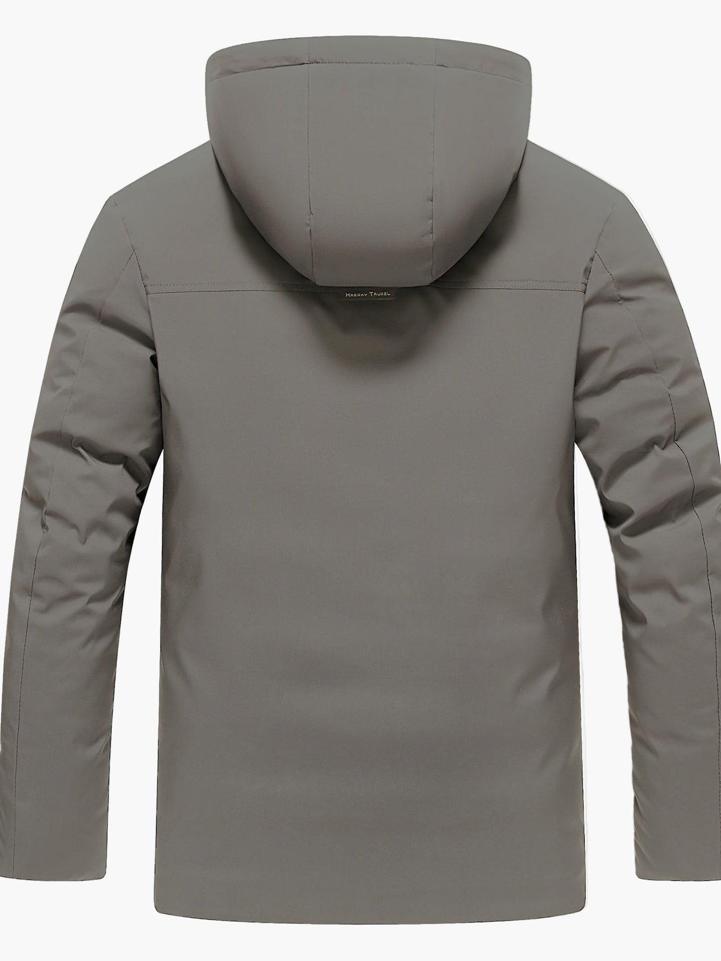 Herr Vinterjacka med Huva – Varm och Vindtät Pufferjacka för Fritid och Utomhusaktiviteter