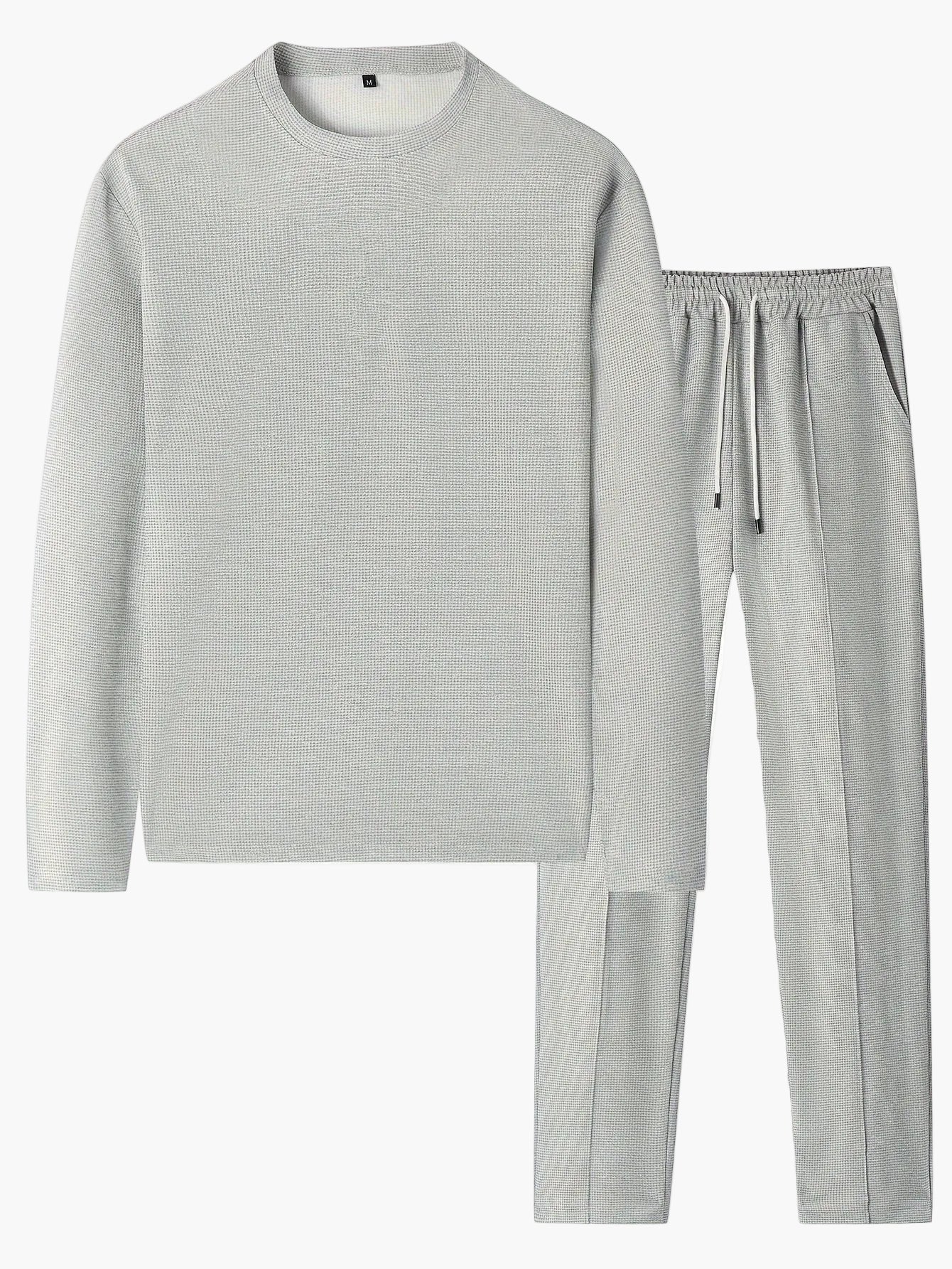 Herrarnas avslappnade tracksuit med lång ärm – perfekt för vardag och sport