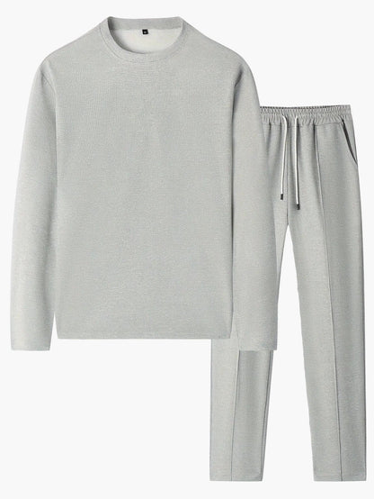 Herrarnas avslappnade tracksuit med lång ärm – perfekt för vardag och sport