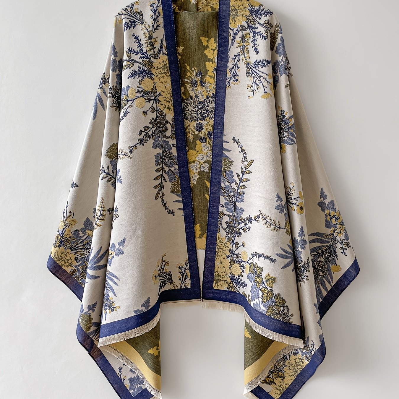 Dam Kimono med Blommönster och Elegant Stil för Vardagsbruk och Fest