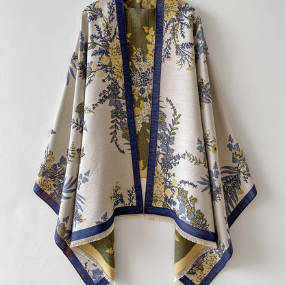 Dam Kimono med Blommönster och Elegant Stil för Vardagsbruk och Fest