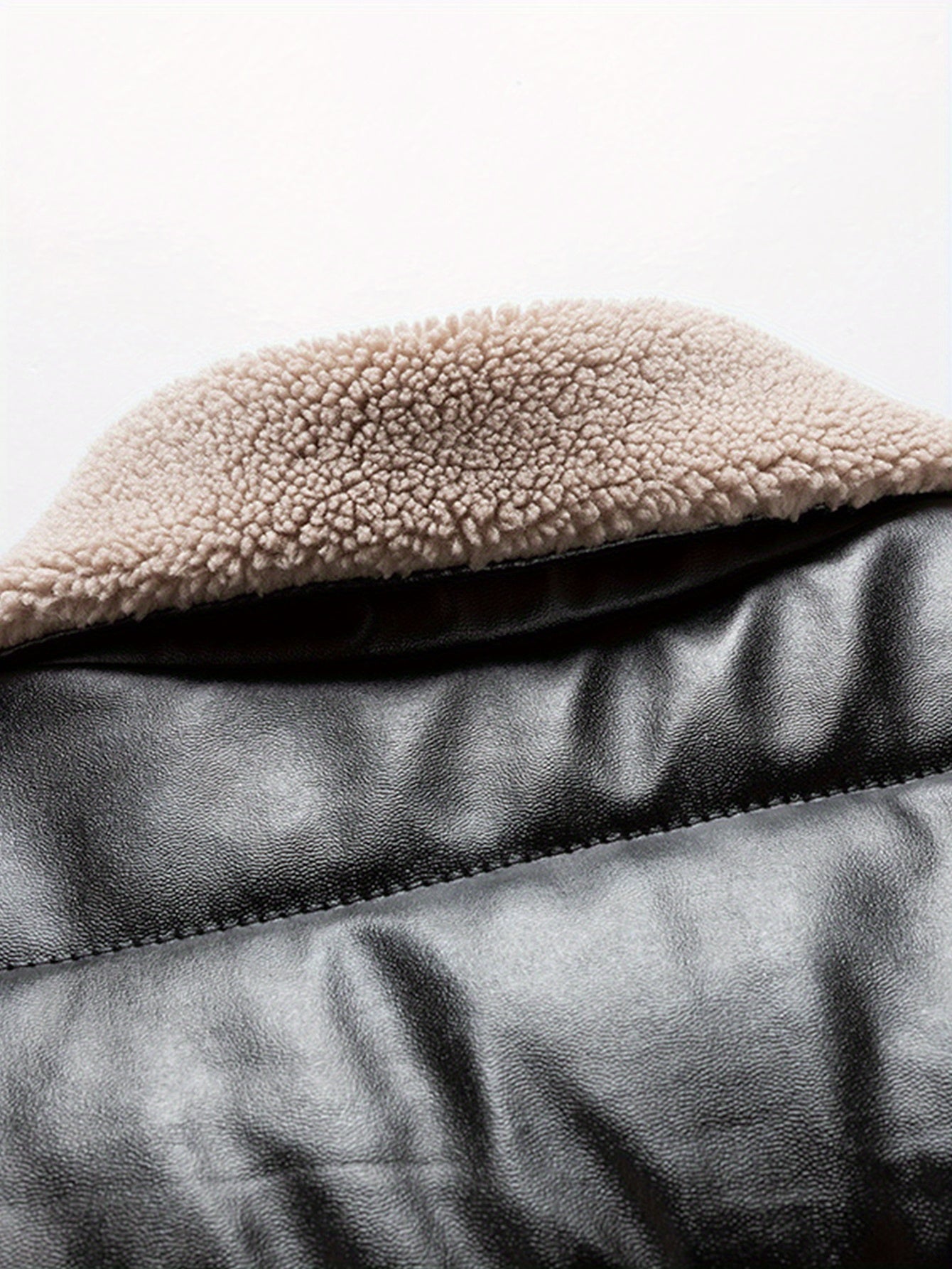 Herr Jacka – Trendig Vadderad Bomber med Pälsimitation Krage, Vardag & Casual