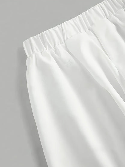 Damballongshorts med hög midja och voluminös siluett – Trendigt och bekvämt modeval