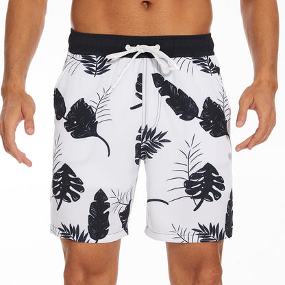 Herr Baddräktsbyxor Sportiga Strandshorts med Innerficka – Perfekta för Strand och Träning