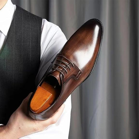 Perry – Herrskor i Cognac med Snörning