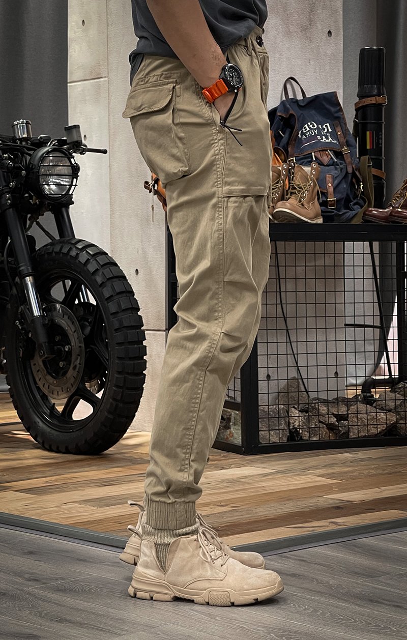 Herrbyxor Utility Cargo Streetwear – Avslappnad och Funktionell Stil för Vardag och Outdoor