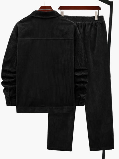 Herrset – Avslappnad jacka och byxa, modern stil för höst och vinter