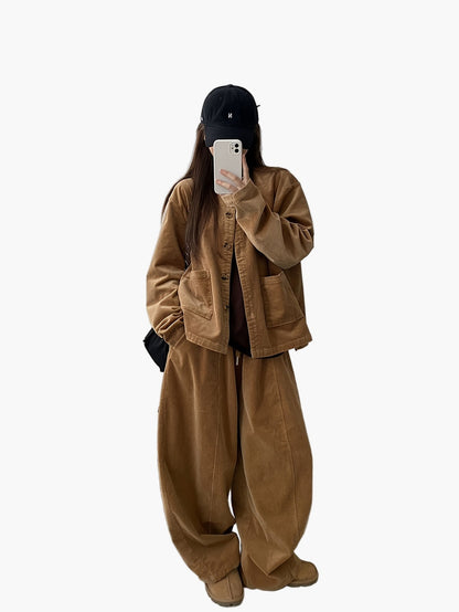 Dam Kostymset Loungewear Avslappnad Passform Höst/Vinter Elegant