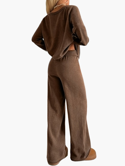 Damset Lounge Wear Stickad Avslappnad Höst/Vinter