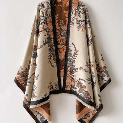 Dam Kimono med Blommönster och Elegant Stil för Vardagsbruk och Fest