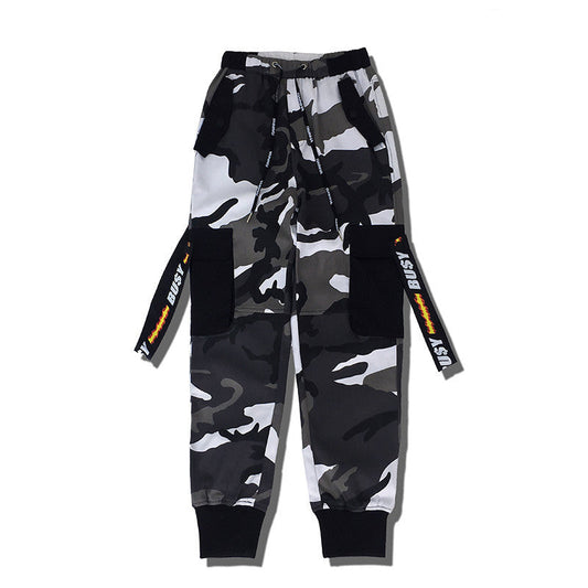 Alfred – Camo Joggers med Busy Remmar