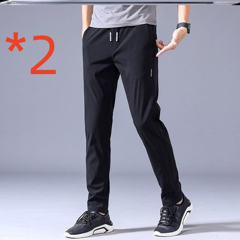 Chris – Lösa Rak Sweatpants i Koreansk Stil