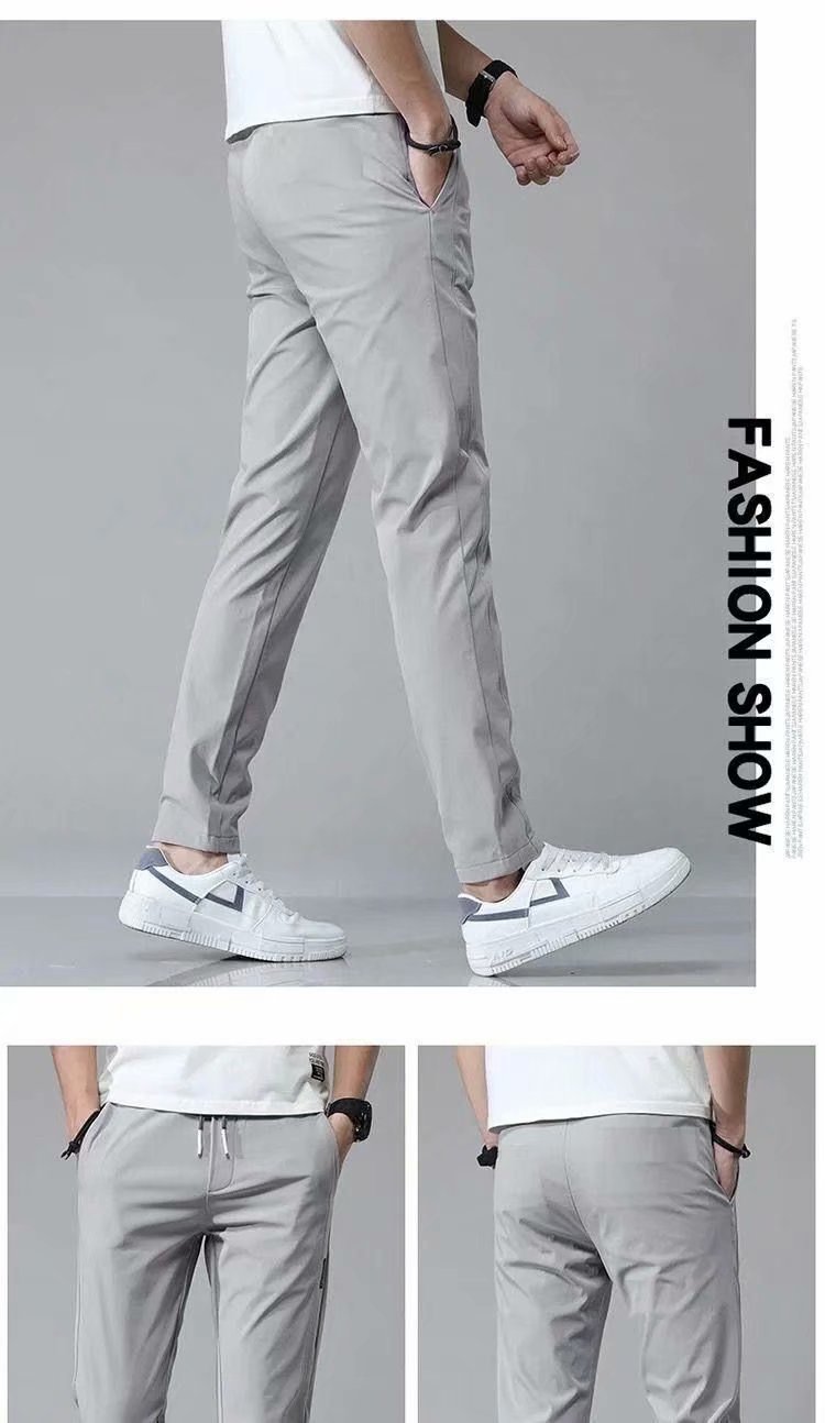 Chris – Lösa Rak Sweatpants i Koreansk Stil