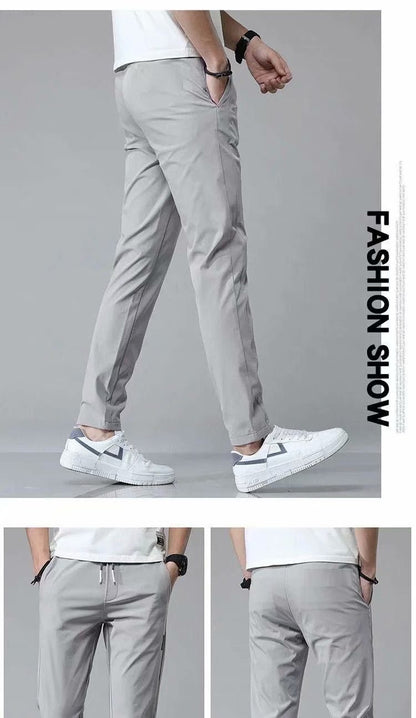 Chris – Lösa Rak Sweatpants i Koreansk Stil
