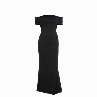 Mary – Elegant Sexig Off-shoulder Klänning utan Rygg