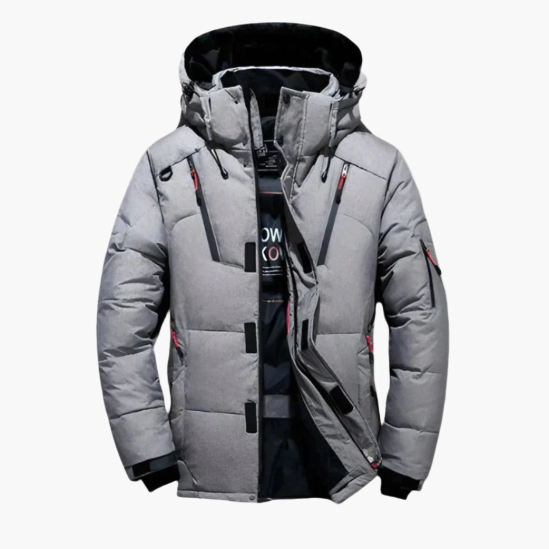 Alex – Herrjacka i dun med modern stil