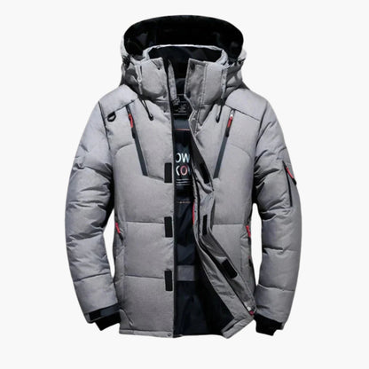 Alex – Herrjacka i dun med modern stil