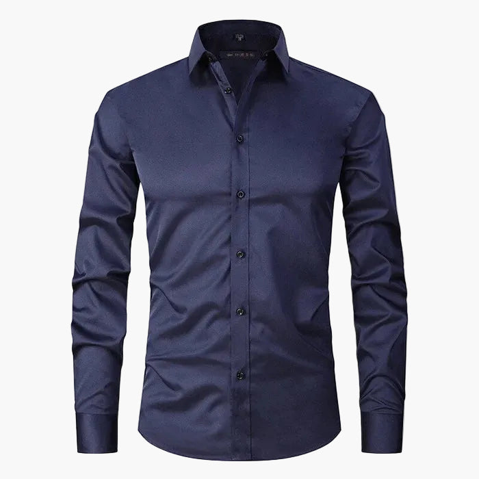 Herrskjorta Slim Fit – Business & Smart Casual, Elegant Skjorta för Arbete och Fest