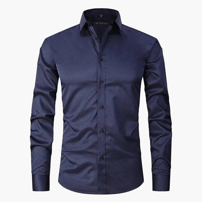 Herrskjorta Slim Fit – Business & Smart Casual, Elegant Skjorta för Arbete och Fest