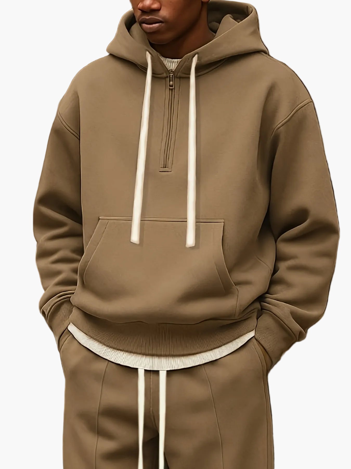 Herr Lounge Set – Avslappnad Hoodie och Byxa för Vardag och Fritid