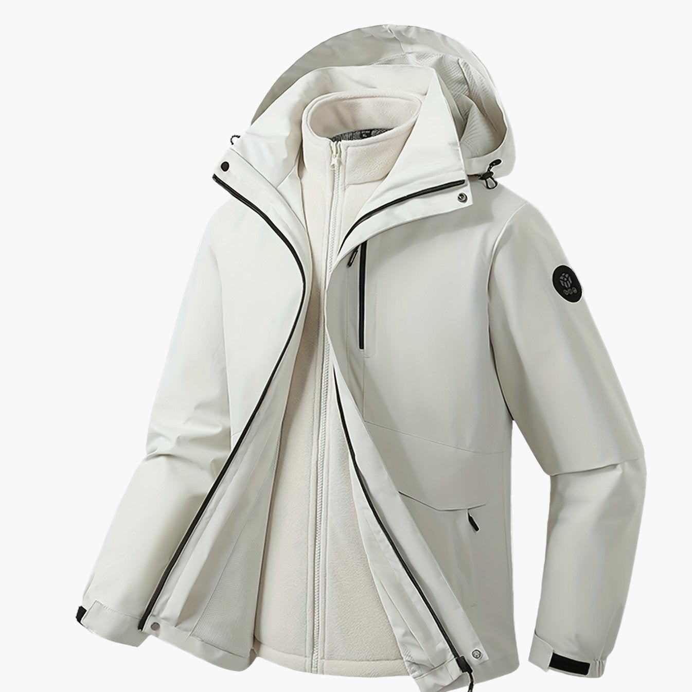 Herr Softshelljacka med Avtagbar Innerjacka – Vattentät och Vindskyddad för Vardagsbruk