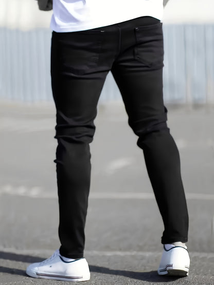 Kirk – Slitna Skinny Jeans för Herrar i Chic Gatustil