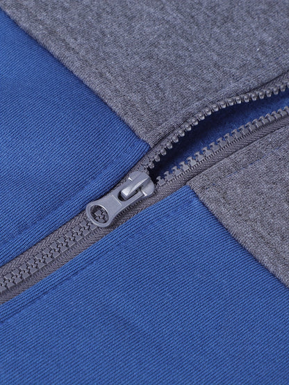 Herrarnas sportiga träningsdress med huva och dragkedja – avslappnad stil för gym och vardag