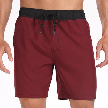 Herr Baddräktsbyxor Sportiga Strandshorts med Innerficka – Perfekta för Strand och Träning
