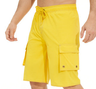Howard – Herrensolida färg utomhuscasual strandshorts