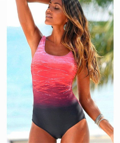 Hannah – Vintage Hög Top One Piece Badkläder med Bandage