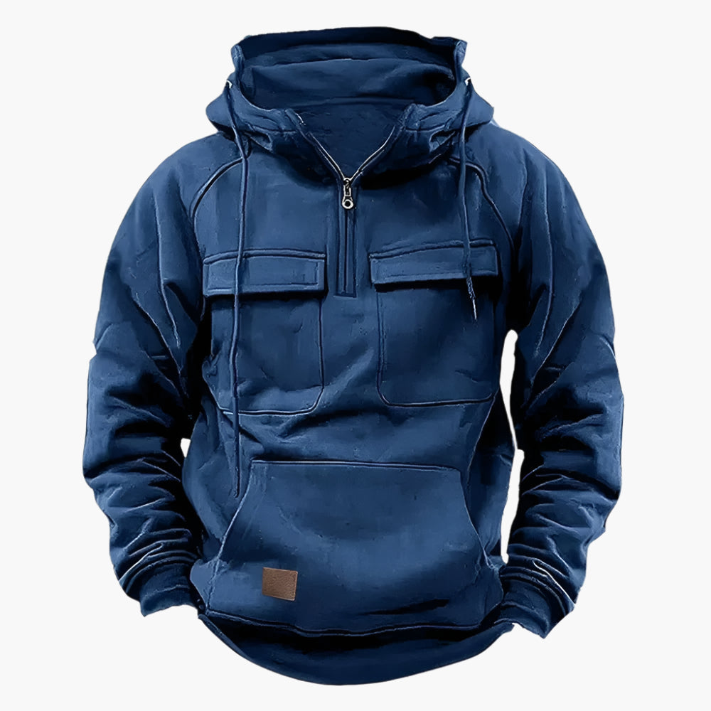 Larry – Taktisk vinterhoodie för män