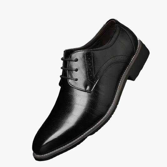 Herr Klassiska Affärsskor med Snörning – Elegant Brogue-Design för Kontor och Fest