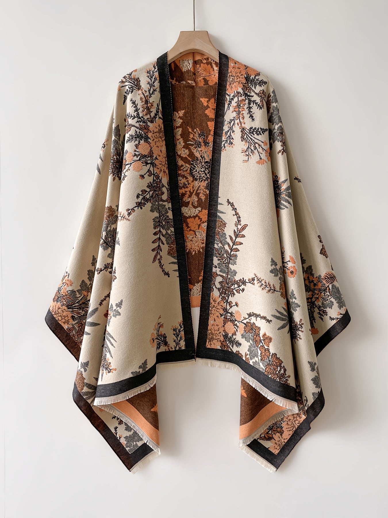 Dam Kimono med Blommönster och Elegant Stil för Vardagsbruk och Fest