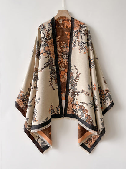 Dam Kimono med Blommönster och Elegant Stil för Vardagsbruk och Fest
